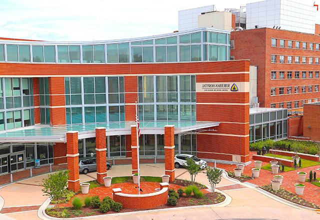 Front entrance of Suburban's north building